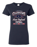 Ladies New World Champion 5-Time New England Football Sports DT T-Shirt Tee