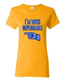 Ladies I'm With Deplorable Trump President 2016 Campaign Politics DT T-Shirt Tee