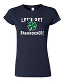 Let's Get ShamROCKED! Shamrock St. Patrick's Day Funny DT Adult T-Shirts Tee