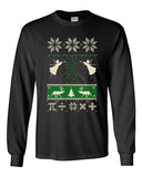 Long Sleeve Adult T-Shirt Math Mathematics Angels Deer Ugly Christmas Funny DT