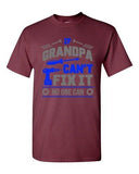 If Grandpa Can't Fix It No One Can Mechanic Tools Funny DT Adult T-Shirt Tee