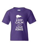 City Shirts Keep Calm And Love Kiwis Bird Animal Lover DT Youth Kids T-Shirt Tee