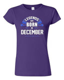 Junior Legends Are Born In December Holiday Christmas Funny Gift DT T-Shirt Tee