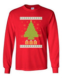 Long Sleeve Adult T-Shirt Elements Xmas Tree Ugly Christmas Holiday Funny DT