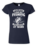 Junior I Rather Have A Bad Day Fishing Than A Good Day At Work DT T-Shirt Tee