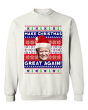 New Trump President Make Christmas Great Again Xmas Funny DT Crewneck Sweatshirt