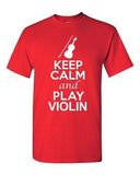 City Shirts Keep Calm And Play Violin String Music Lovers DT Adult T-Shirts Tee