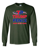 Long Sleeve Adult T-Shirt TP Trump Pence 2016 Vote President USA Election (A) DT