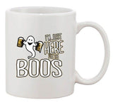 I'm Just Here for the Boos Funny Halloween Drinking Beer DT White Coffee Mug