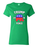 Ladies Trump Pence 2016 Republican President USA 2016 Political DT T-Shirt Tee