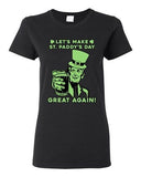 Ladies Let's Make St. Paddy's Day Great Again Beer Party Funny DT T-Shirt Tee