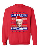 New Trump President Make Christmas Great Again Xmas Funny DT Crewneck Sweatshirt