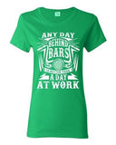 Ladies Any Day Behind Bars Is Better Than A Day At Work Motor DT T-Shirt Tee