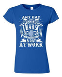 Junior Any Day Behind Bars Is Better Than A Day At Work Funny DT T-Shirt Tee