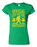 Junior Official Hide And Seek Champion Champ Big Foot Yeti Funny T-Shirt Tee