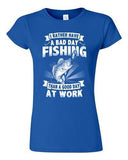 Junior I Rather Have A Bad Day Fishing Than A Good Day At Work DT T-Shirt Tee