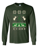 Long Sleeve Adult T-Shirt Math Mathematics Angels Deer Ugly Christmas Funny DT