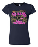 Junior Queens Are Born In December Crown Birthday Funny DT T-Shirt Tee