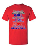 There's This Girl Who Completely Stole My Heart Grandpa DT Adult T-Shirts Tee