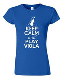 City Shirts Junior Keep Calm And Play Viola String Music Lover DT T-Shirt Tee