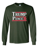 Long Sleeve Adult T-Shirt Trump Pence 2016 Vote Support Election America USA DT