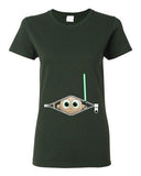 Ladies Baby Lightsabers Sword Weapons Movie TV Funny Parody DT T-Shirt Tee