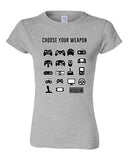 Junior New Choose Your Weapon Gamer Game Controller Nerd Funny DT T-Shirt Tee