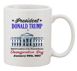Donald Trump White House Inauguration Day 45th President DT Coffee 11 Oz Mug