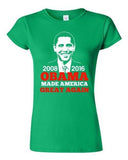 Junior President Barack Obama Made America Great Again USA DT T-Shirt Tee