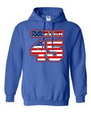 Impeach 45 President Donald USA American Flag Political DT Sweatshirt Hoodie