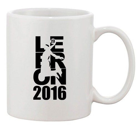2016 Lebron 23 Cleveland King MVP Ball Basketball Fan Ceramic White Coffee Mug