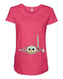 Baby Lightsabers Sword Weapons Movie TV Mom Funny Maternity DT T-Shirt Tee