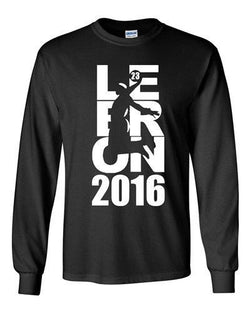 Long Sleeve 2016 Lebron 23 Cleveland King MVP Sports Basketball Ball Fan DT