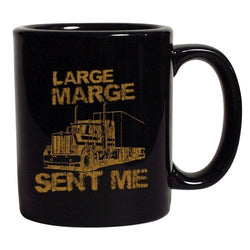 Large Marge Sent Me Truck TV Bicycle Thieves Funny Parody 11 Oz Black Mug