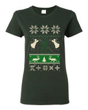 Ladies Math Mathematics Angels Deer Holiday Ugly Christmas Funny DT T-Shirt Tee