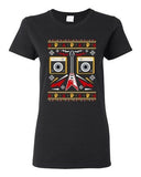 Ladies Guitar Rock n' Roll Music Face Band Ugly Christmas Funny DT T-Shirt Tee