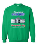 Donald Trump White House Inauguration Day 45th President DT Crewneck Sweatshirt