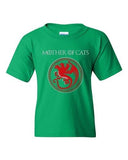 Mother Of Cats Pet Animals Dragons Funny TV Parody DT Youth Kids T-Shirt Tee