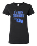 Ladies I'm With Deplorable Trump President 2016 Campaign Politics DT T-Shirt Tee