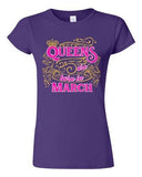 Junior Queens Are Born In March Crown Birthday Funny DT T-Shirt Tee