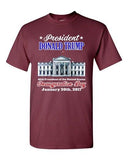 Donald Trump White House Inauguration Day 45th President Adult DT T-Shirt Tee