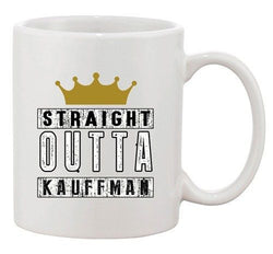 Straight Outta Kauffman Crown Baseball Sports Ball DT Ceramic White Coffee Mug