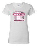 Ladies Only Awesome Mama Get Hugged A Lot Mother Mom Mommy Funny DT T-Shirt Tee