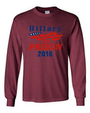 Long Sleeve Adult T-Shirt Hillary For Prison 2016 President Election Politics DT