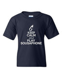 City Shirts Keep Calm And Play Sousaphone Music Lover DT Youth Kids T-Shirt Tee