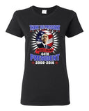 Ladies Thank You President Barack Obama 44th President USA Flag DT T-Shirt Tee