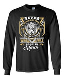 Long Sleeve Adult T-Shirt Never Underestimate Who Was Born In March Funny DT