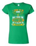 Junior I Tried To Be Good But Then The Bonfire Was Lit And Beer DT T-Shirt Tee