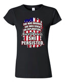 Junior She Was Warned Given Explanation Nevertheless She Persisted DT T-Shirt