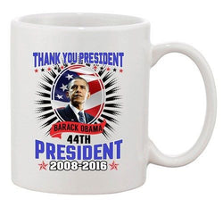 Thank You President Barack Obama 44th President USA Flag DT Coffee 11 Oz Mug